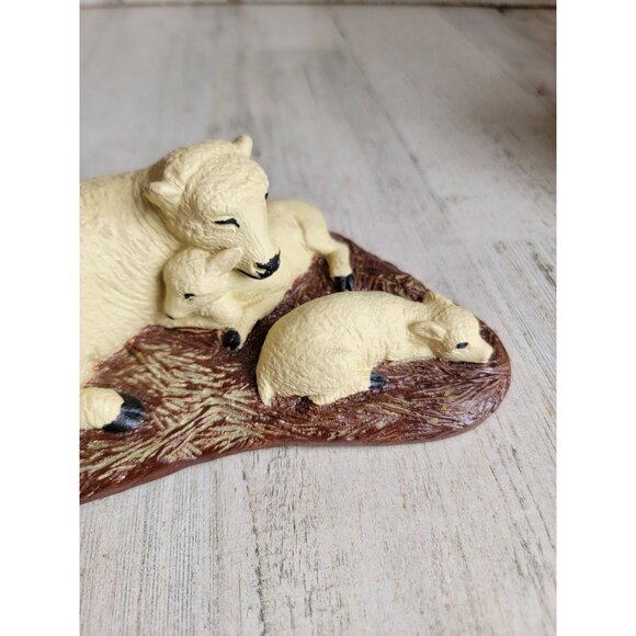 Vintage‎ sheep nativity chalkware home decor figure religious - Picture 3 of 7